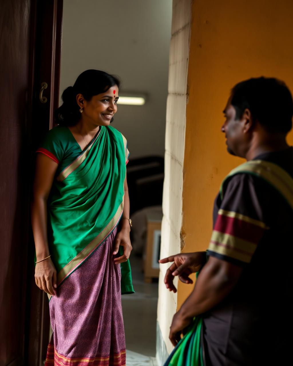 Volunteers and team members during a field visit